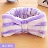 Women Bowknot Design Hairband Makeup Face Washing Hair Coral Velvet Hairband