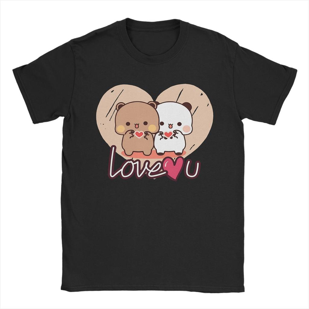 Hipster Merry Christmas & Happy New Year with Bubu & Dudu T-Shirt Men Round Neck T Shirts  Short Sleeve Tees Gift Idea Clothing