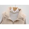 Autumn and Winter Women's 90 Duck Down Waistcoat Solid Colour Simple Wave Pattern Down Jacket Loose Short Waistcoat