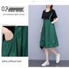 2026 Korean Style Plus Size Loose Midi Dress - Trendy, Stylish, Age-Reducing Summer Two-Piece Look