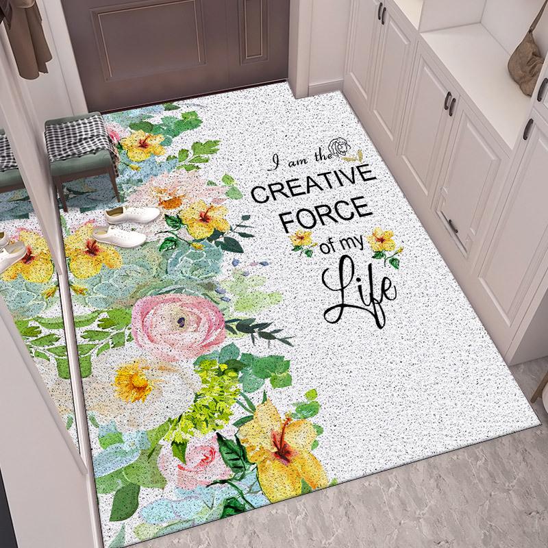 Cuttable Non-Slip Cartoon Door Mat - Wear-Resistant Entrance Foot Pad