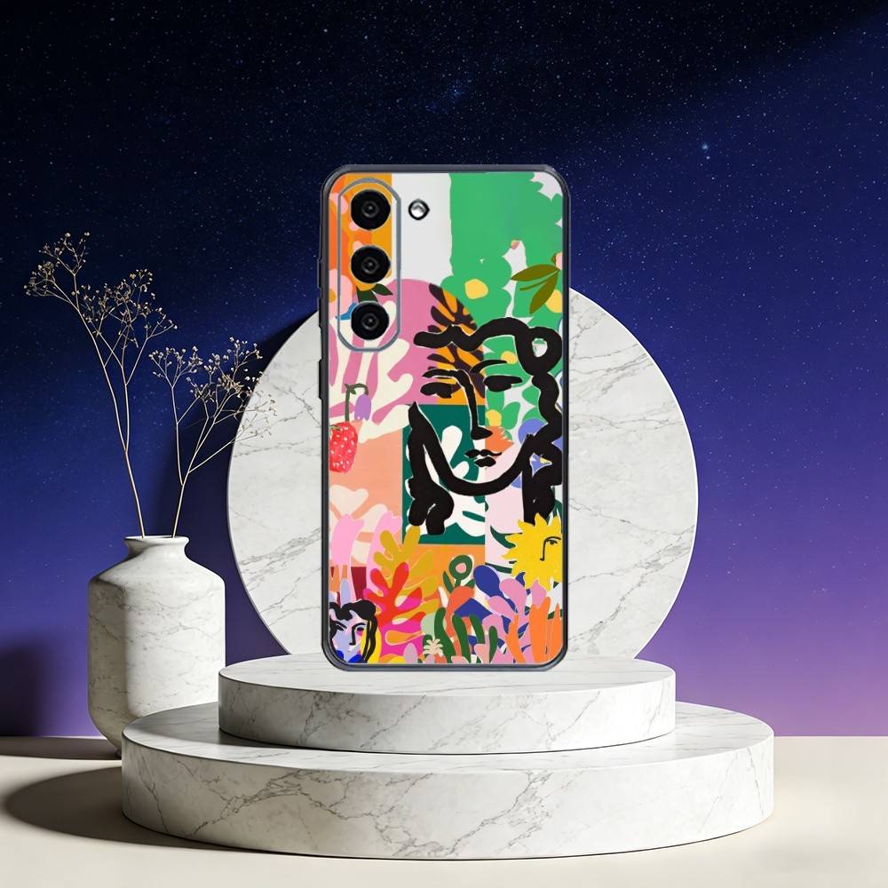 

M-Matisse women and nature Phone Case For Samsung Galaxy A73,A72,A71,A70,A53,A52,A51,Others Soft Black Cover Samsung a71 5g