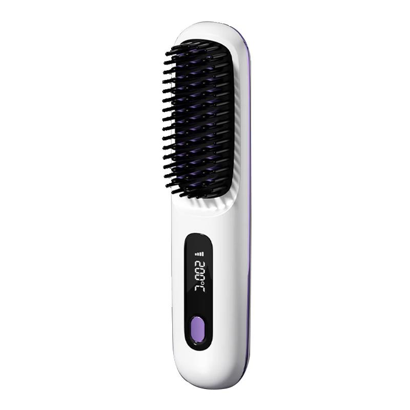 Dianxiaocheng Wireless Negative Ion Hair Straightener & Curler Comb