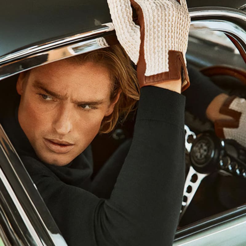 DENTS Lancaster Driving Gloves - Cognac