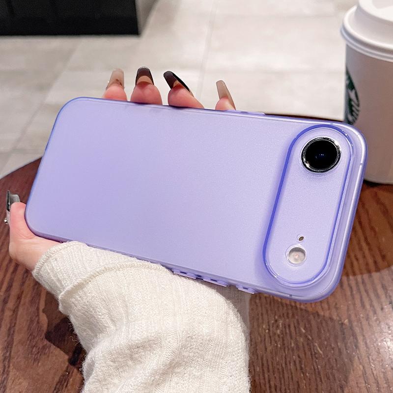 

0.45mm Ultra Thin Matte Soft Silicone Case For iPhone Air 17 16 15 14 Pro Max Plus 16E Candy Color Translunt Slim Clear Fundas iPhone 16