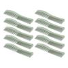 10 Pcs Wheat Straw Double Headed Hair Comb Reduce Tangling Wet Dry Hair Use Wide Fine Tooth Detangli