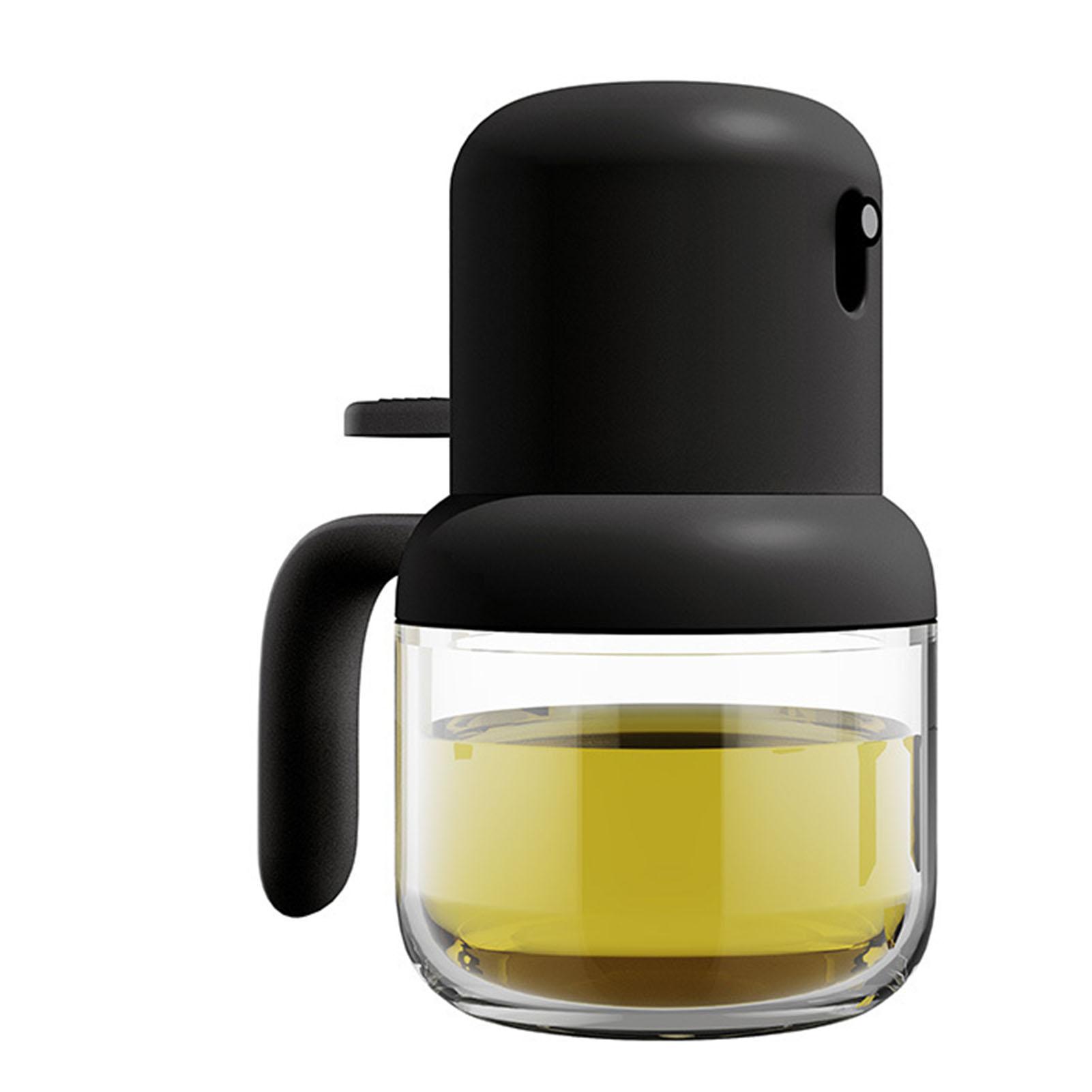 

Бутылка-спрей для масла 180 мл, эргономичная ручка, герметичный пластиковый стеклянный пылезащитный распылитель для оливкового масла Black