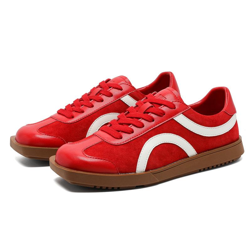 Red Dexun shoes, new summer casual board shoes, racing shoes, breathable Forrest Gump shoes