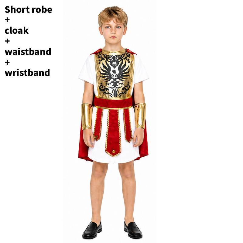 Tema Gioco Costume da Guerriero Romano Per Ragazze Festa Cosplay Performance