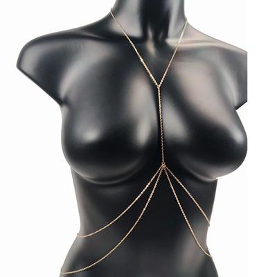 Chain Jewelry European and American Hot-selling Jewelry Sexy Simple Cross Body Chain Integrated Chain Direct Sales