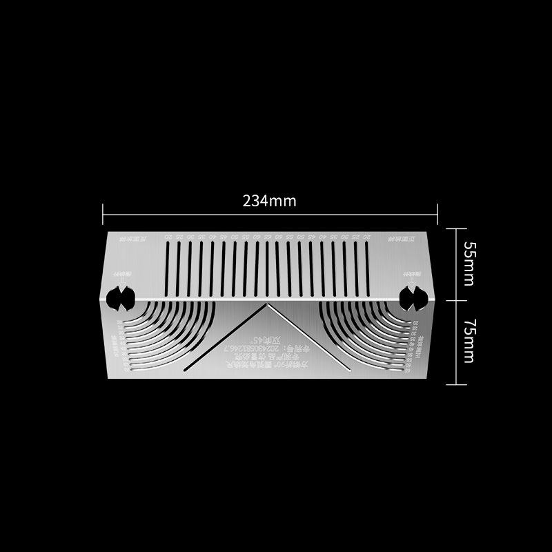 Angle & Arc Marking Tool, Adjustable Linear Arc Dual-Purpose Scriber Marking, Welding Square Pipe Marking, Metal Marking Tool