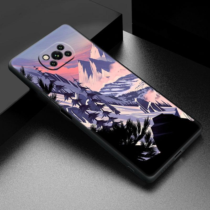 Schnee Berglandschaft Handyhülle für iPhone Samsung Galaxy Redmi Xiaomi Oppo OnePlus Note SA 7 8 9 10 11 12 13 14 20 21 22 23 53 54 Pro Max Ultra