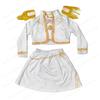 2025 New Movie Kpop Demon Mira Cosplay Costume for Girls Halloween Carnival Mira Hunter White Jacket Vest and Skirt Uniform Suit