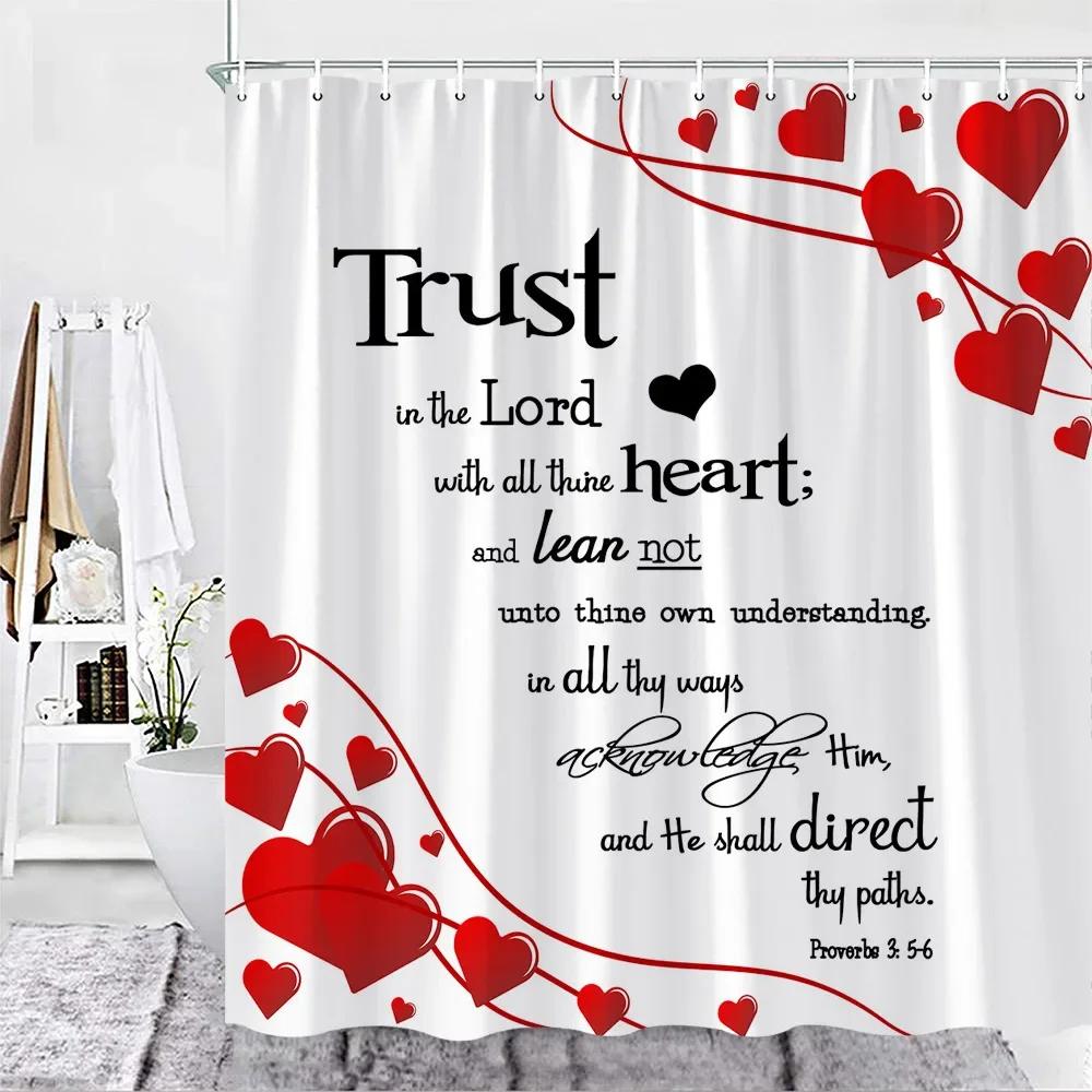 Color Geometric Shower Curtain Set Mid Century Modern Retro Drop Shapes Abstract Art Bathroom Polyester Fabric Curtains Hooks