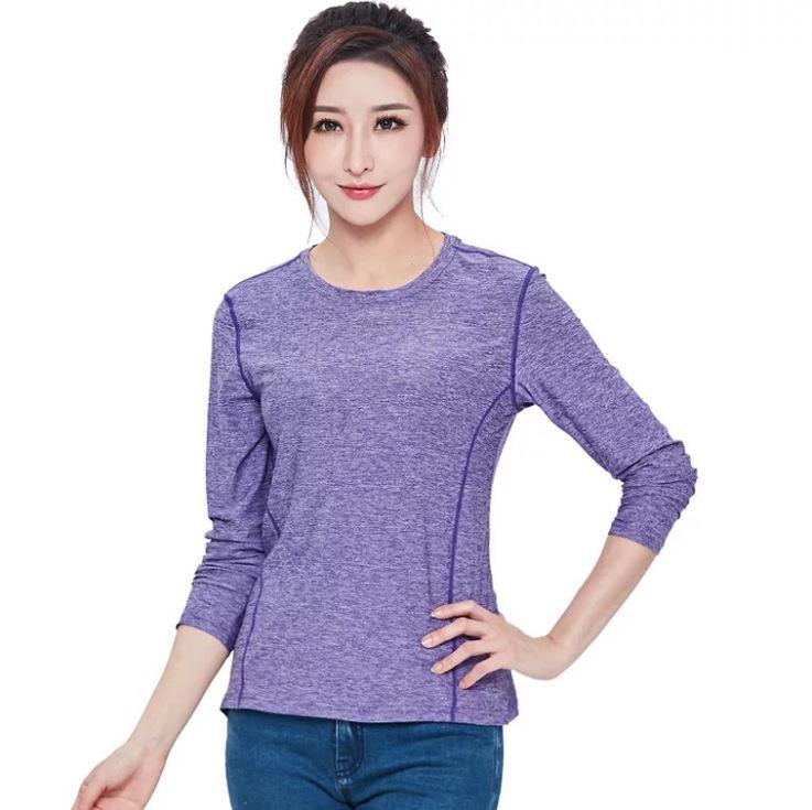 Couple's Quick-Dry Long Sleeve T-shirt for Outdoor Running and Fitness
