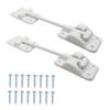 2-Pack RV Accessories: 6-Inch RV Door RV Door Mount ABS Camper Trailer Door T-Shaped Approx. 15.2 Cm Includes 8 Screws White