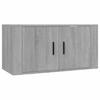 Wall Mounted TV Cabinets Set of 3 Grey Sonoma 80 X 34.5 X 40 Cm