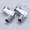 2Pcs Shower Faucet Curved Foot Adjustable Adapter Solid Brass Wall Mounted Replacement Angle Valve Kitchen Bathroom Accessories
