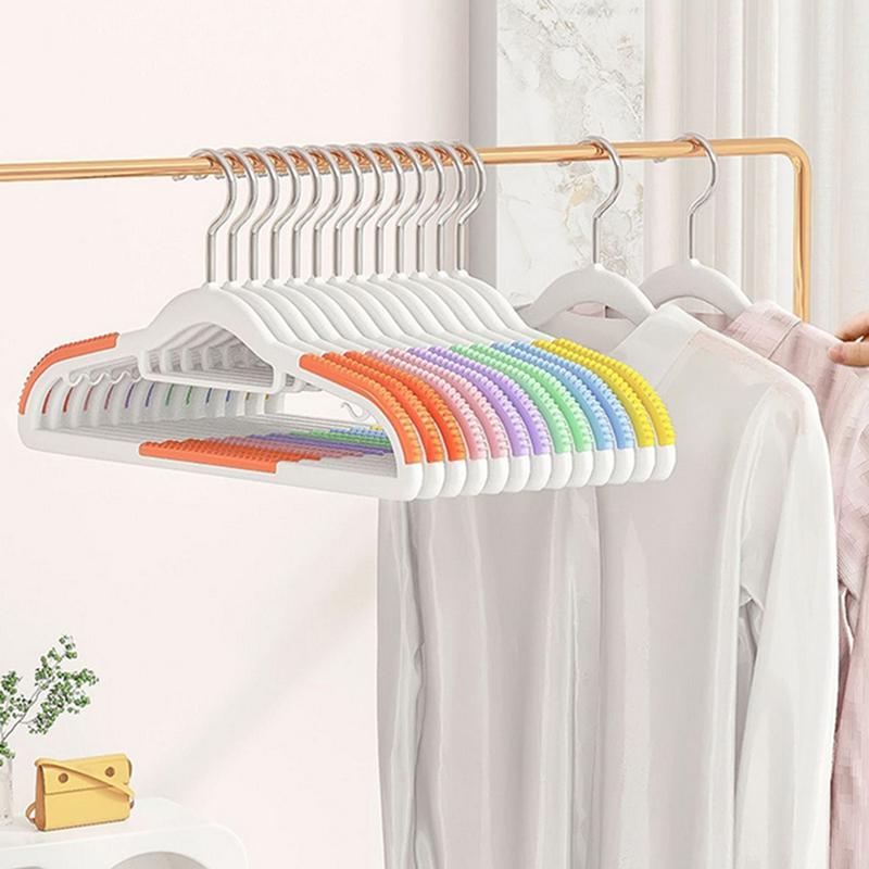 10Pcs Plastic Hanger Non-Marking Non-Slip Hanger Protective Clothes Anti-Shoulder Corner Drying Clothes, Hanging Clothes