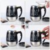 450ml Mixing Cup Stainless Steel Coffee Blender Gift Self Stirring Mug  Coffee Milk