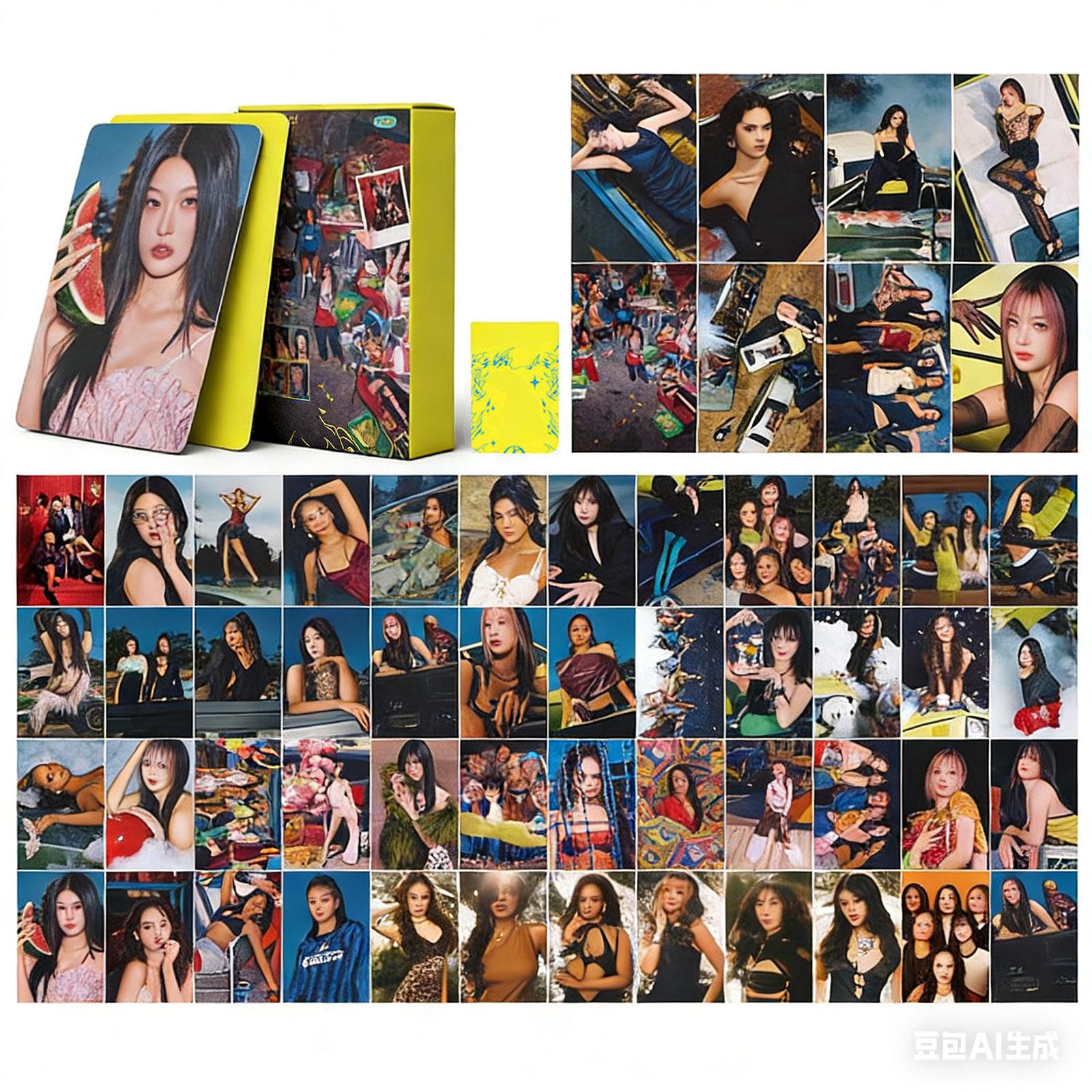 55 карточек женских групп One Size