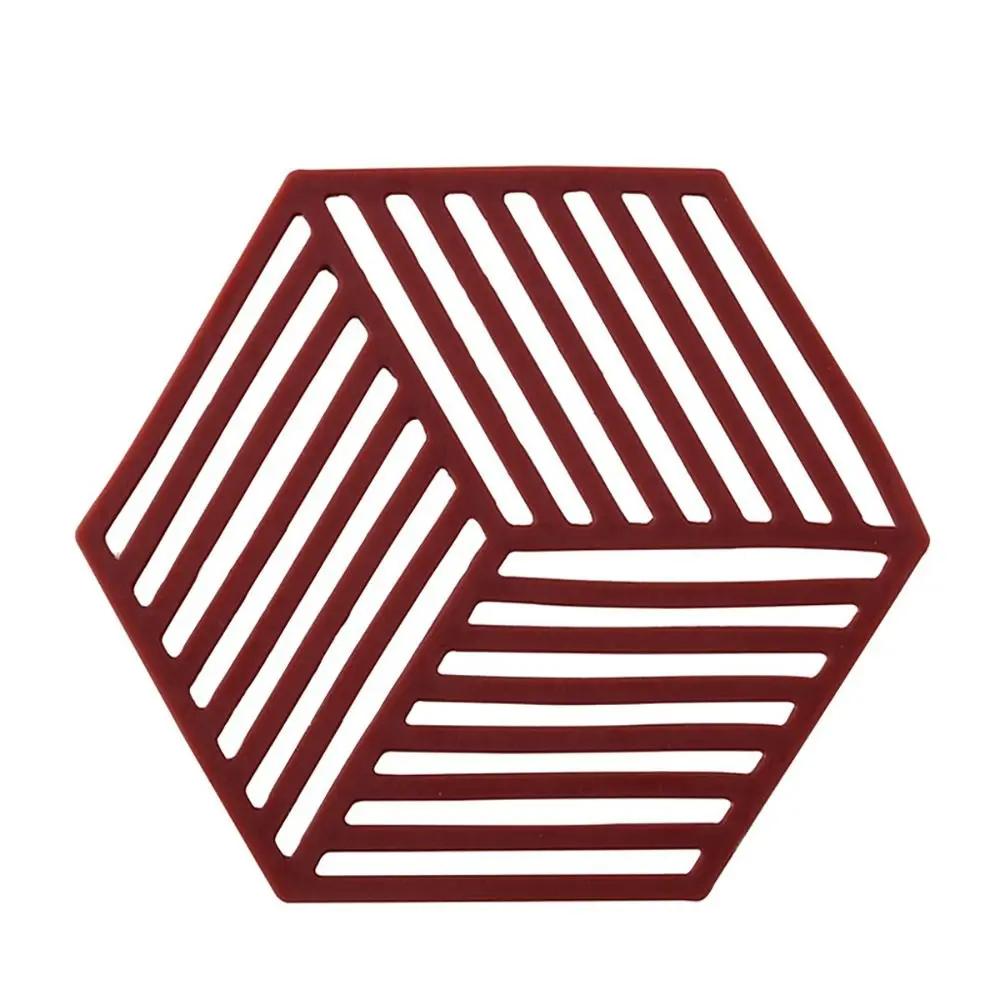 10PCS Heat Resistant Silicone Mat Drink Cup Coasters Non-slip Pot Holder Table Placemat Kitchen Accessories