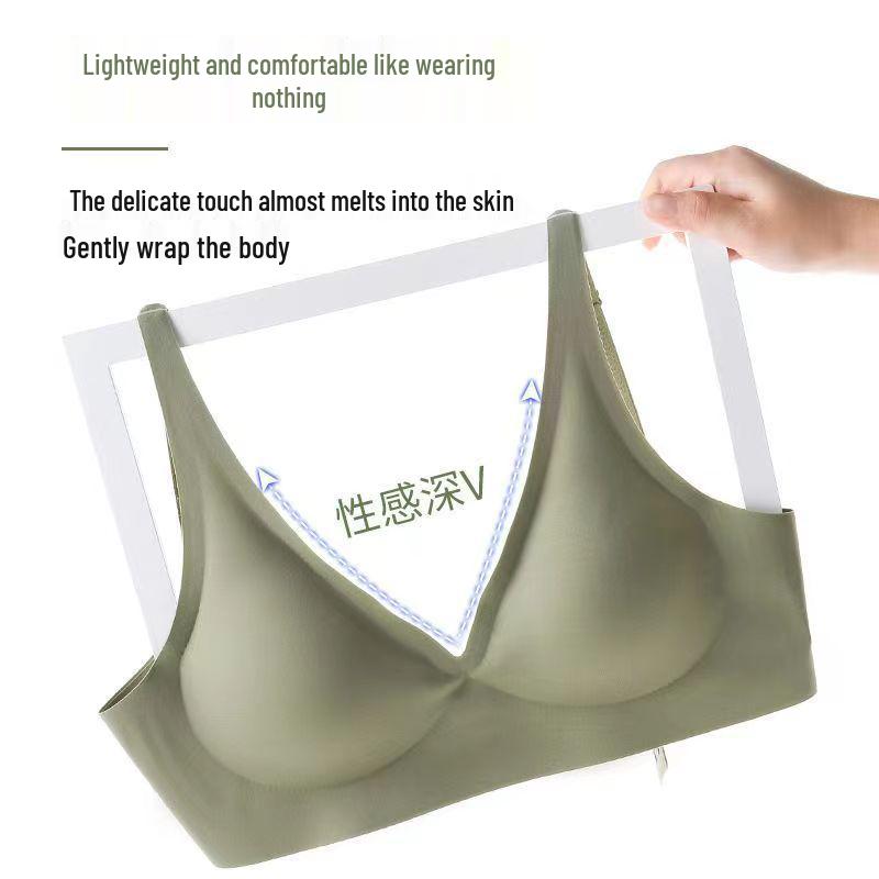 Reggiseno a Fascia in Lattice Gelatina Senza Cuciture: Senza fili, Leggero, Sollevamento regolabile per donna