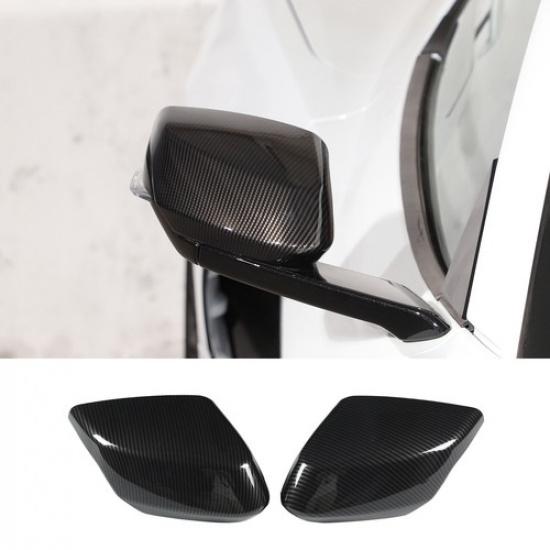 Carbon Fiber ABS Side Rearview Mirror Guard Cover Trim For Corvette C8 -2025