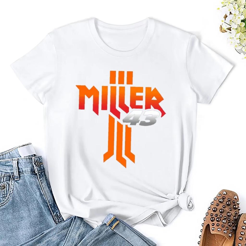 Jack Miller Number 43 Classic T-shirt Harajuku Sport T-shirts Cute Leisure Casual