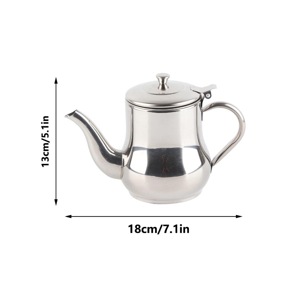 Durable Teapot with Filter Rusty Proof Oil Strainer Pot Modern Small Teapot Loose Leaf Tea