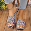 Fashion 2025 Summer New Women's Slippers Elegant Butterfly Embroidery Design Women's Slippers Casual Open Toe Non-slip Flat Flip Flops
