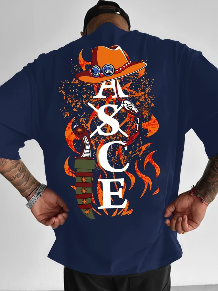 Asce One Piece Anime T Shirt Unisex Unisex 2026 Summer Short Sleeve Tee Streetwear Casual Graphic Print Tops Crewneck Y2k 2026 New