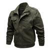 Spring New Men's Casual Pure Cotton Military Jacket Outdoor Loose Large Size Tooling Jacket Men