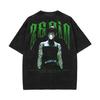 Jujutsu Kaisen Zenin Maki Anime Harajuku Vintage Washed T-Shirt Cotton Men's Streetwear Oversized Women Short Sleeve Unisex Y2k