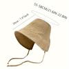 Women's Wide Brim Straw Sun Hat, Vintage Cute Large Brim Hat, Spring-Summer Foldable Beach Hat for Travel, Packable Sun Hat
