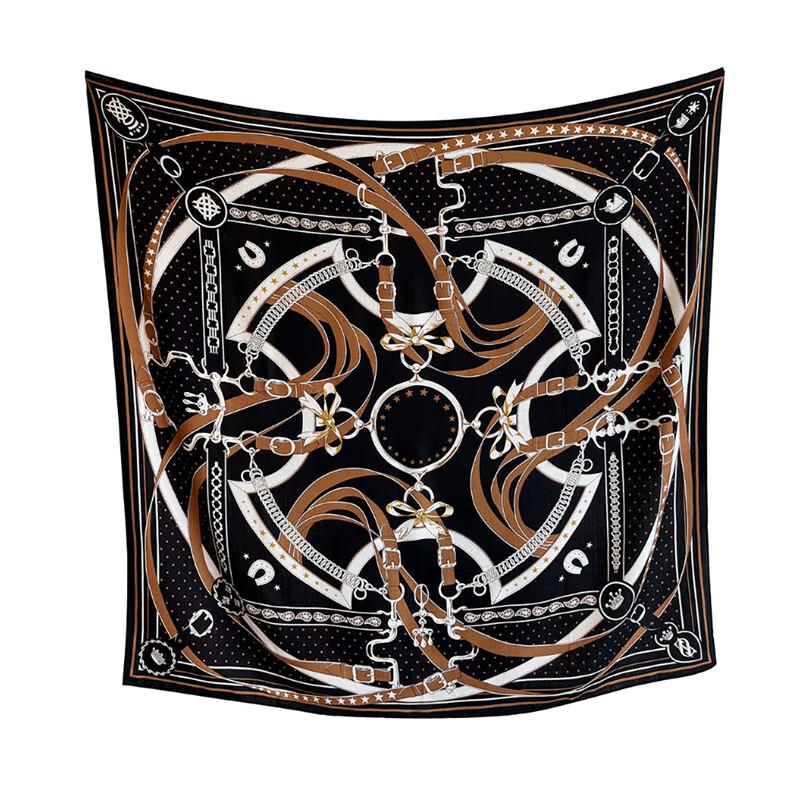 NINA SOLOR Morning Stroll Silk Wool Scarf Shawl