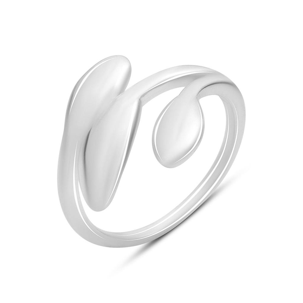 Серебряное кольцо с без камней, вес изделия 2,5 гр (2185765)