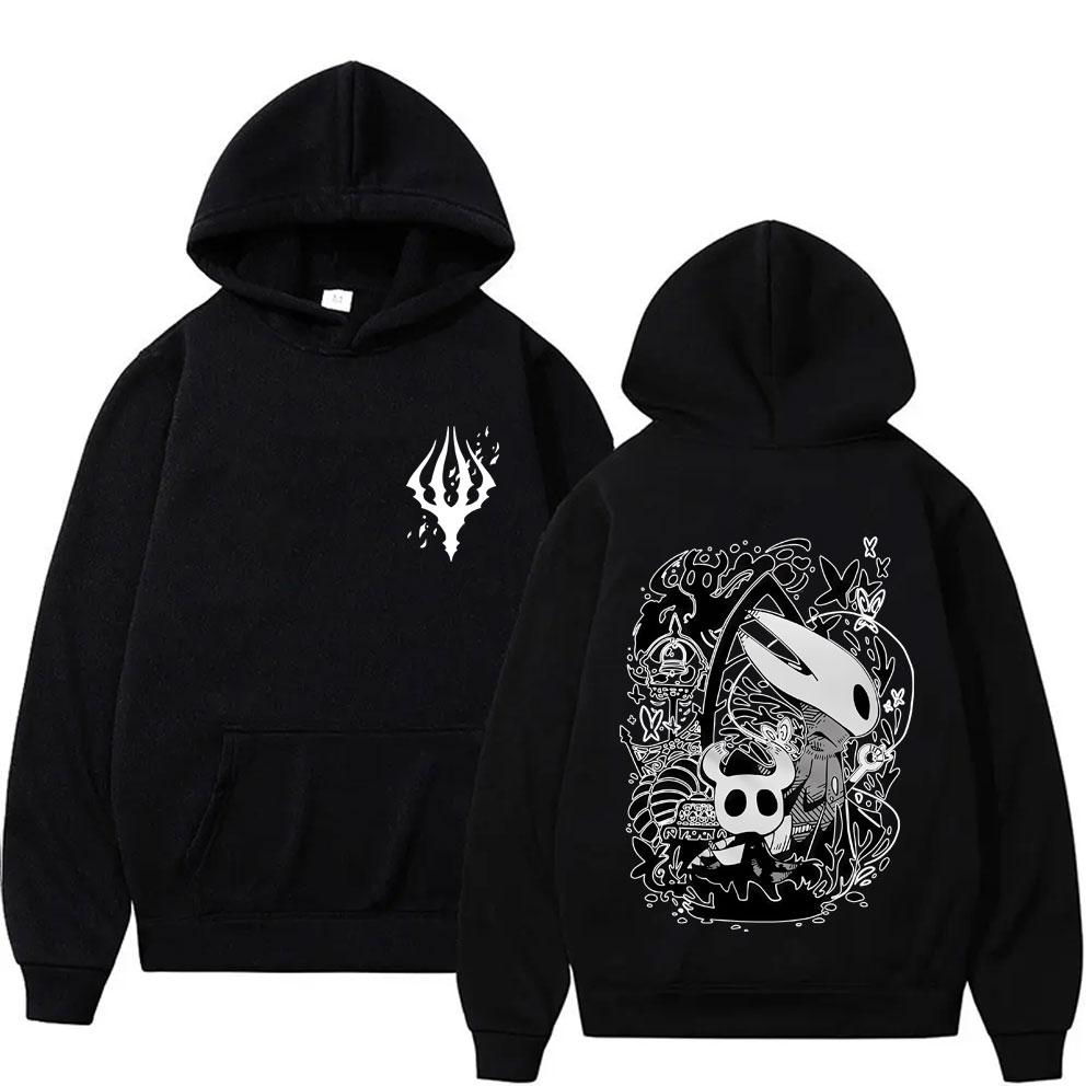 Game Hollow Knight Graphic Hoodie Men Women Clothing Casual Oversized Streetwear Male Vintage Fleece Hoodies Fans Gift