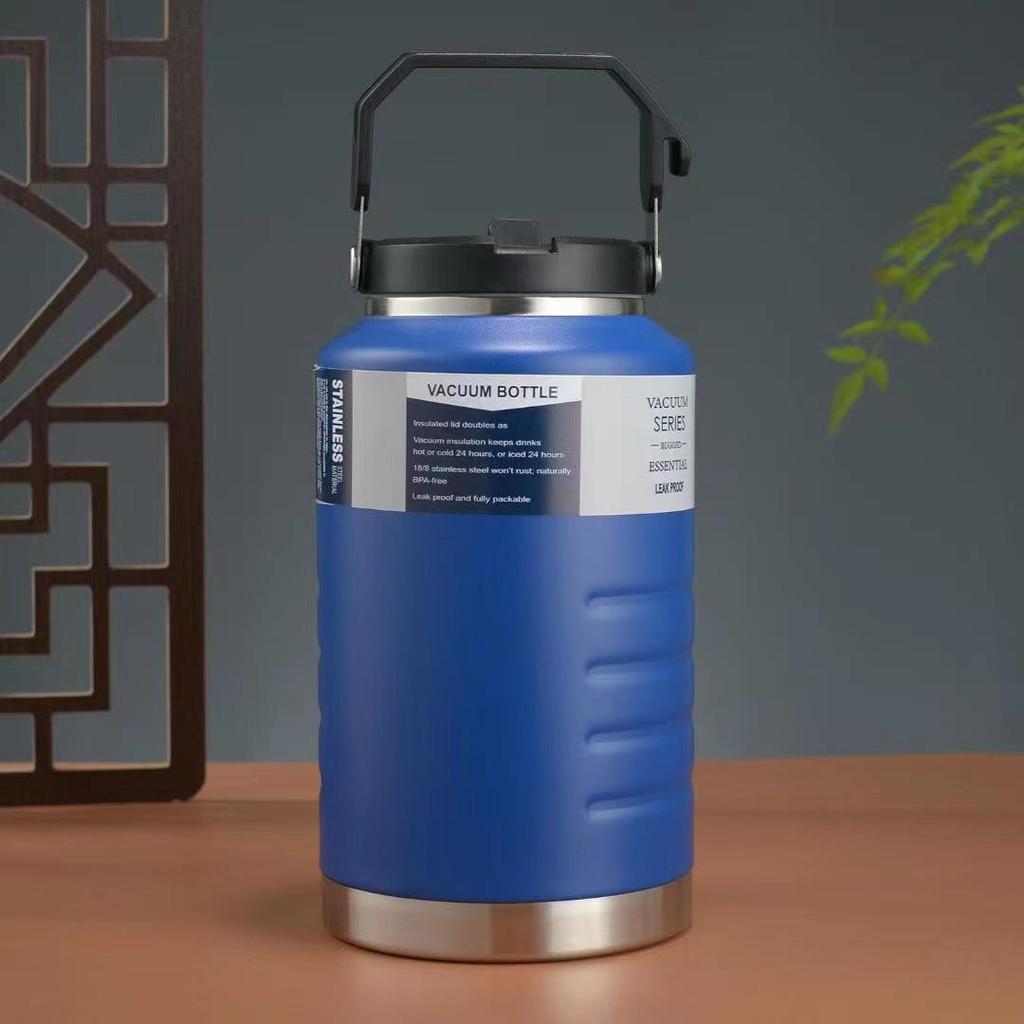 304 Stainless Steel Large Capacity Thermos Cup: Outdoor Insulated Ice Bucket & Fitness Water Bottle