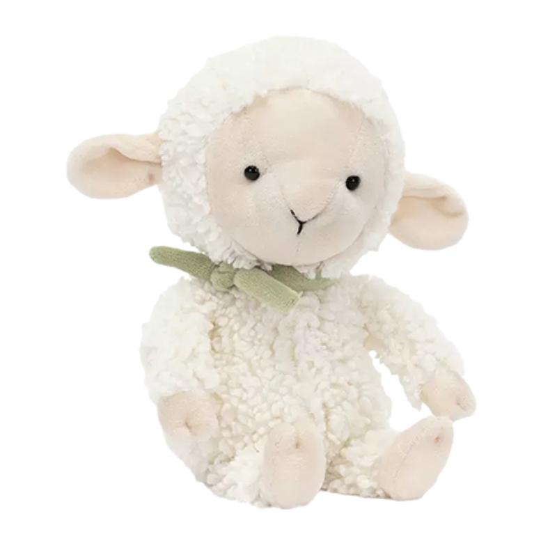 

JELLYCAT Farm Animal Series Fluffy Lamb Companion and Comfort Doll Plush Doll 23cm Height