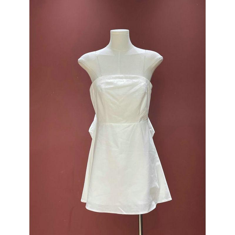 

Foreign Trade Original Garment Altar a State Sweet Gyaru Street Big Bow Tube Top Waist Hugging Dress Slimming Midi Dress