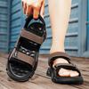 Men's Sports Sandals Summer New Outdoor Breathable Wear-resistant Soft Soled Beach Shoes Comfortable Lightweight Roman Shoes