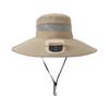 New Wide Brim Solar Fan Hat Upf50+ Breathable Sunshade Cap Summer 3-Speed Bucket Hat Beach