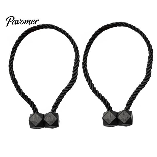 Wall Damage Free Tiebacks 1 Pair Magnetic Curtain Tiebacks, Twisted Rope Holdbacks, Window Treatment Simple Decorative Draperies Holders for