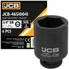 JCB 3/4" Cr-Mo Deep Impact Socket 6-Point 41mm Socket Wrench