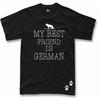 Funny German Shepherd T Shirt My Best Friend Is German Dog Lover Gift Tee