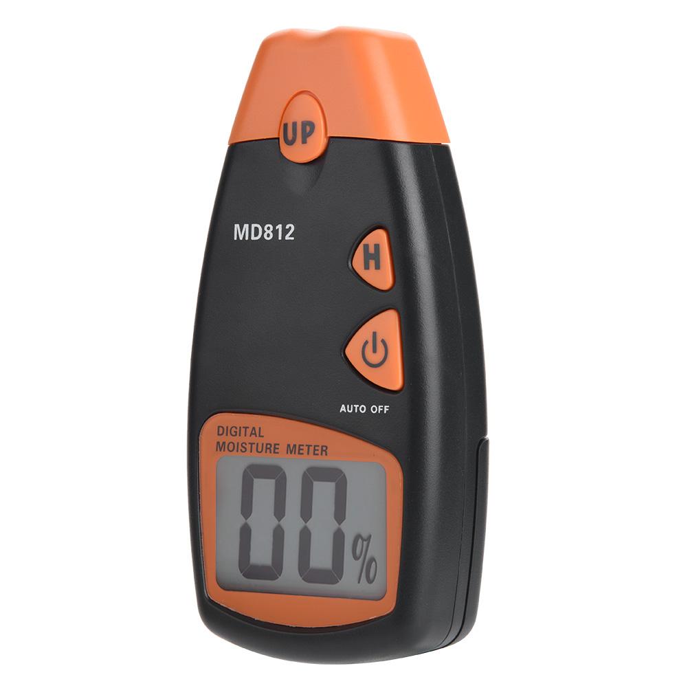 MD812 Digitales LCD 24-Pin Holzfeuchtemessgerät Tester Holz Hygrometer Feuchtigkeitsdetektor