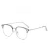 Business Style Half Frame Blue Light Blocking Glasses For Men Women With Pc Lenses For Casual Wear