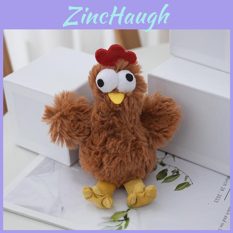 Adorable Egg-laying Chicken Plush Keychain For Girls Cute Stuffed Backpack Charm