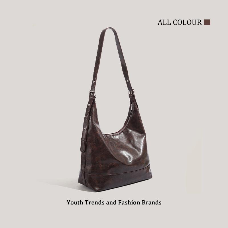 Maillard retro shoulder bag autumn and winter new large-capacity underarm bag fashion messenger bag women